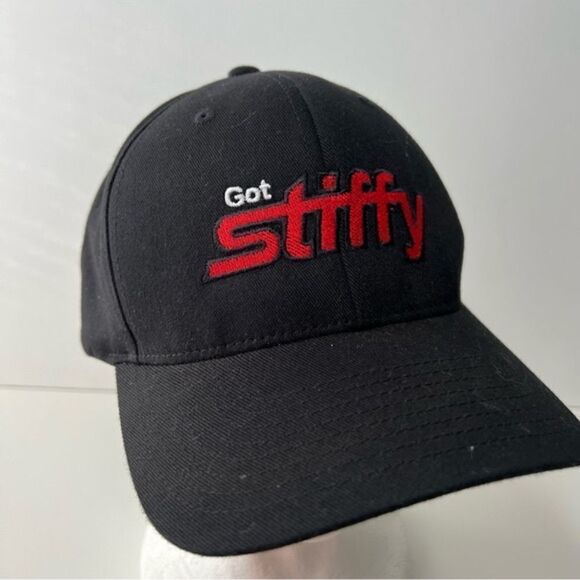 Got Stiffy black and red flex fit baseball hat size large XL EUC - Picture 1 of 5